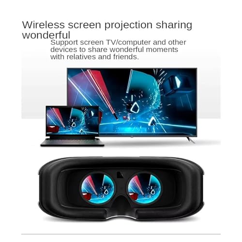 CRLLQXJHP オールインワンバーチャルリアリティグラス プレミアムVRストリーミングゲーム3Dヘッドセット 真の4K HDディスプレイ 3Dサラウンドサウンド kaikaifan mall の商品画像 3