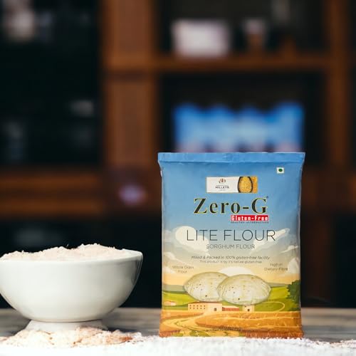 Image of ZERO - G Gluten Free Lite Flour (4 Kg) - Sorghum (Jowar) Atta For Perfect Rotis | All Purpose Gluten-Free Flour | No Preservatives & Trans Fat | Good Kneading, Rolling & Puffing Properties