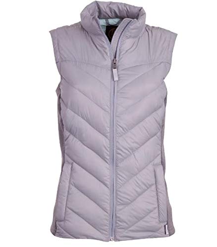 Veste matelassée femme gris clair M doudoune sans manche BR Marina BR17