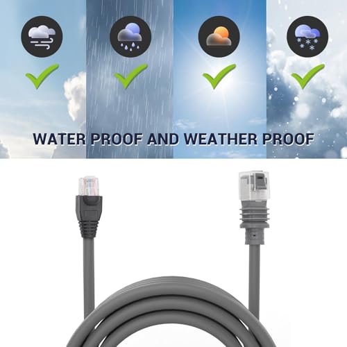 Image of Ethernet Replacement Cable for Mini High Speed Transfer, Internet Kit Satellite Ethernet Cable, Ethernet Cable Extension Cord Accessories Connection