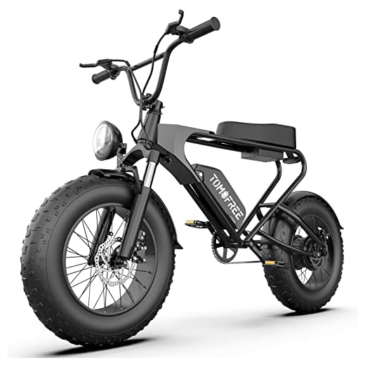 Tomofree Ship from US, Classic Electric Bike for Adults,1200W Motor, 20"×4" Fat Tire Mountain ebike,34MPH & 40Miles Long Range Electric Dirt Motorbike, 48V Electric Motorcycle for Outdoor Cycling