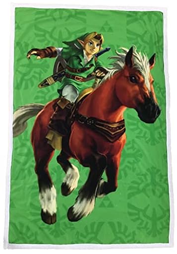 Nintendo Plaid Sherpa 100 x 150 cm Zelda Link Epona | Ya disponible en tu tienda friki favorita! En mundofriki.es!