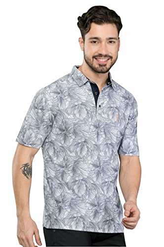 STELLERS Men's & Boys Printed Stylish Cotton Regular Fit Solid Polo Neck T-Shirt Ultra Soft Half Sleeves