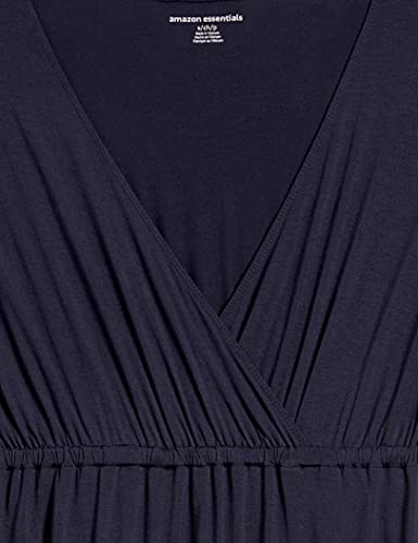 Image of Amazon Essentials Women's Surplice V Neck Swing Dress (Available in Plus Size)