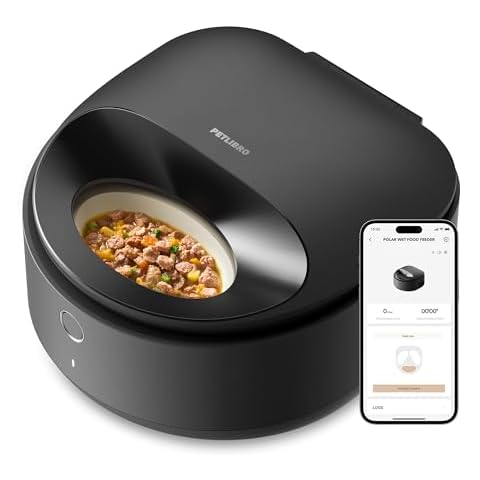 PETLIBRO Automatic Cat Feeder Wet Food Refrigerated New Upgraded APP Control,3 Days Freshness 3 Meals,Semiconductor Cooling&Quick Chills Wet Food Dispenser,Polar WiFi Timed Auto Pet Feeder for Cat Dog Cover