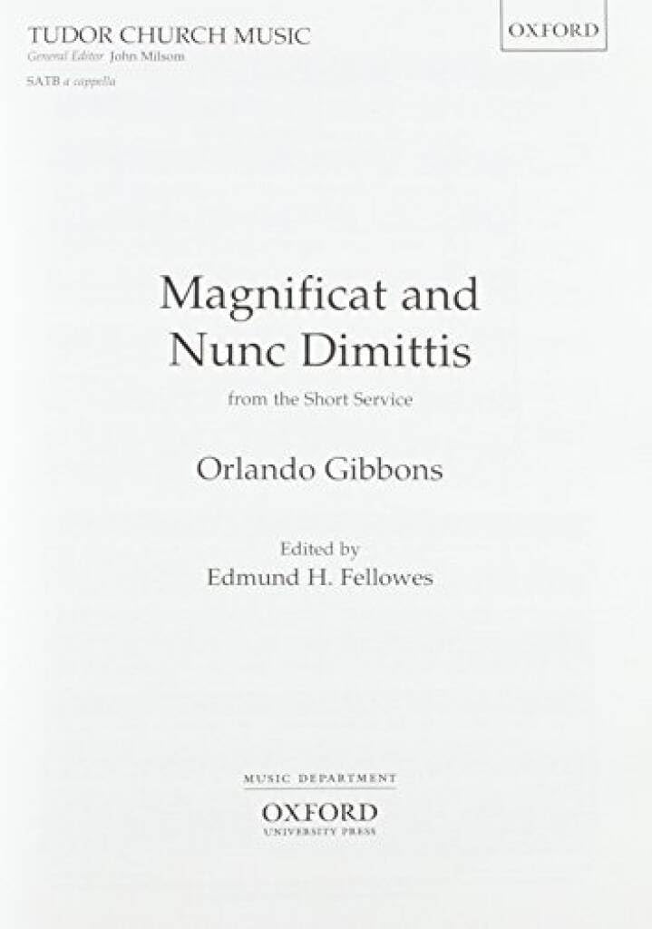 Magnificat and Nunc Dimittis (from Short Service): Vocal score (Tudor Church Music)