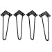 Produktbild JUEYAN 4X Haarnadel Tischbeine Haarnadelbeine schwarz Hairpin Legs Tischbeine Stuhlbeine Möbelbeine Möbelfüße