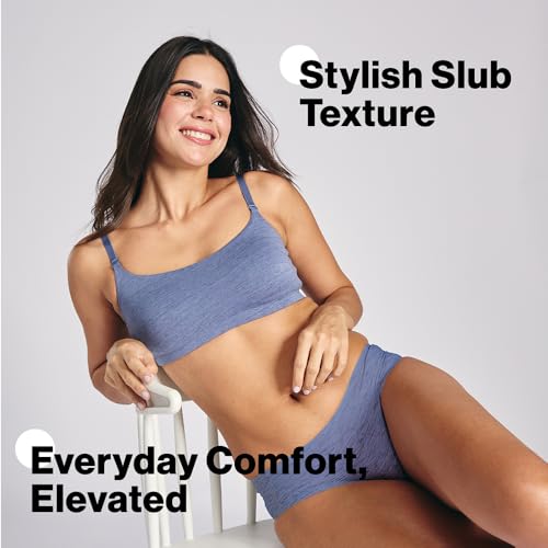 Image of Nykd (NYB430) Breathe Cotton Non Padded & Non Wired Full Coverage Women Slip On Bra with Detachable Multiway Strap for Styling | Hidden Side Shaping Sling for Gentle Lift with Elevated Slub Texture