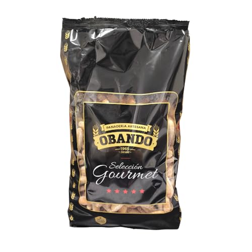Picos Camperos de Utrera, Sevilla - Seleccion Gourmet Con Masa Madre | Obando - Panaderia Artesana, 500 Gr Bolsa - Picos Gourmet Rusticos, Piquitos Artesanos