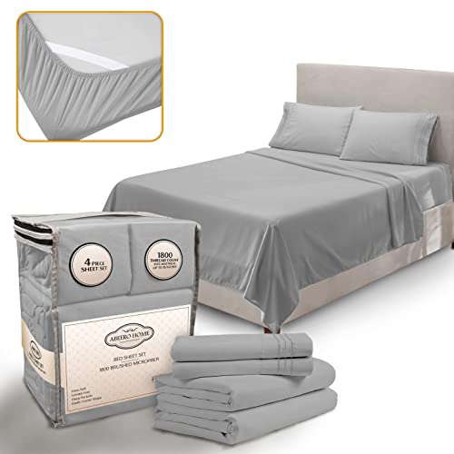 Abeero Home Queen Sheet Set - Luxury Hotel Bed Sheets - Soft Cooling Sheets with Elastic Corner...