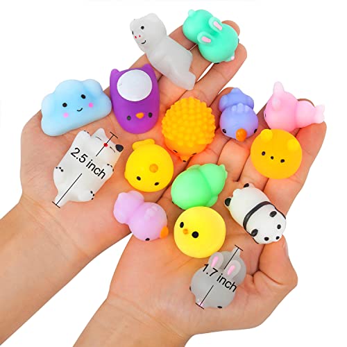 Yihong 72 Pcs Kawaii Squishies, Mochi Squishy Toys For Kids Party Favors, Mini Stress Relief Toys For Christmas Party Favors, Classroom Prizes, Birthday Gift, Goodie Bag Stuffers #TOP6