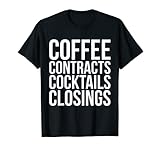 Immobilienverträge Makler Closings Funny Houses Vertrag T-Shirt