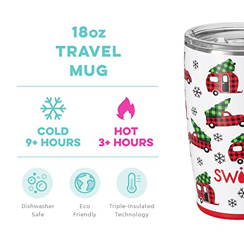 Swig Life 18Oz Insulated Coffee Mug With Handle & Lid, Cup Holder Friendly, Dishwasher Safe, Stainless Steel Travel Mugs Insulated For Hot And Cold Drinks (Home Fir The Holidays) #TOP1