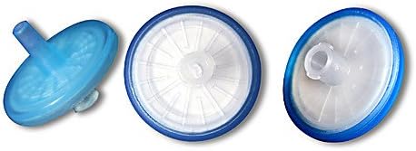 NestScientific 380121 Syringe Filter, 25mm Housing Diameter, 0.22um PVDF Membrane, Sterile, Individually Wrapped (Pack of 50)