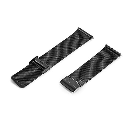 Preisvergleich Produktbild Perry Ellis Uhrenarmband, Schnellverschluss, Edelstahl, Netzband, 24 mm, verstellbares Ersatzarmband für Herren und Damen -