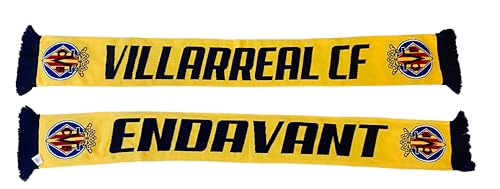 Écharpe premium jaune Villarreal CF accessoire hiver supporter football
