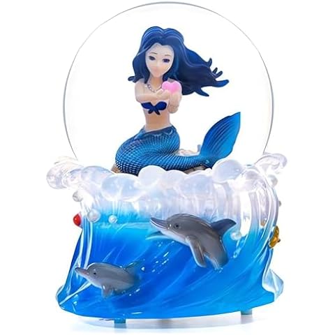 Singeek Mermaid Snow Globe with Lights Cover