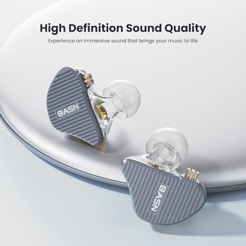 Image of BASN Mix-PD in Ear Monitor,Planar Driver+Dynamic Driver 2-Pin Cable,Grey