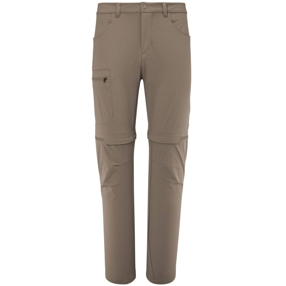 MILLET UBIC Convertible Stretch Zip Off Hiking Pants Men Versatile Brown