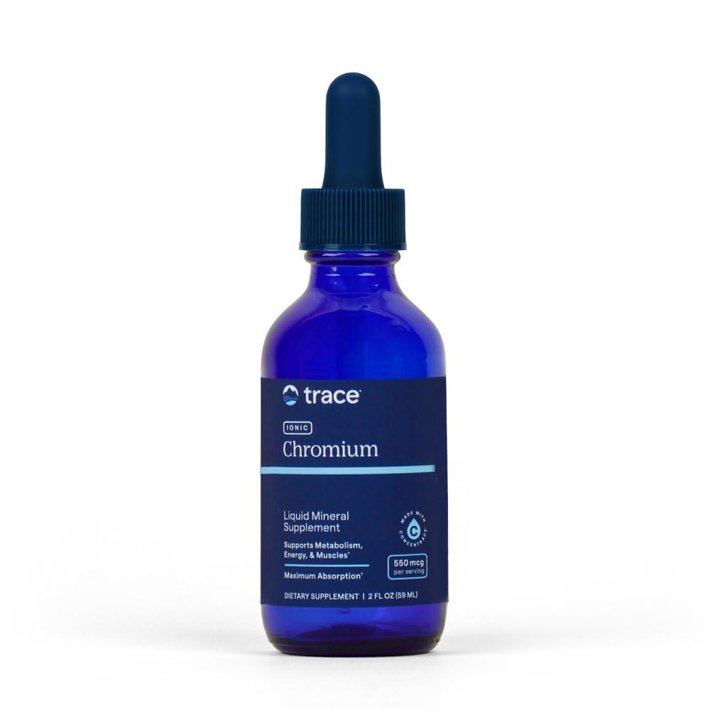 Trace Minerals Ionic Chromium Liquid Supplement, 550 mcg per Serving, 2 oz