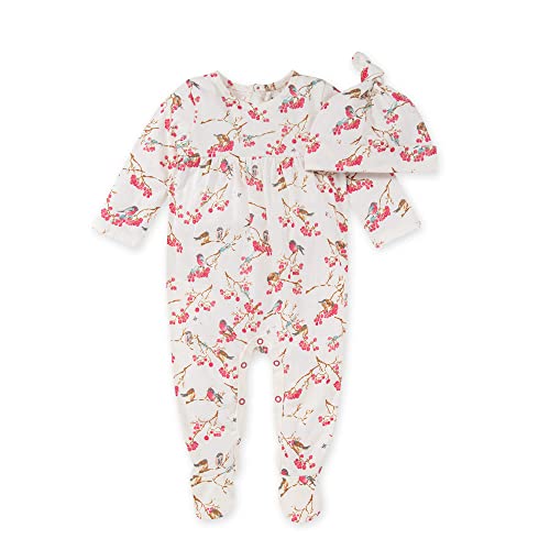 Image of Burt's Bees Baby Baby Girl's Romper Jumpsuit, 100% Organic Cotton One-Piece Outfit Coverall