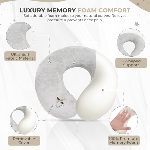 Almohada de espuma viscoelástica en forma de U miniatura 4
