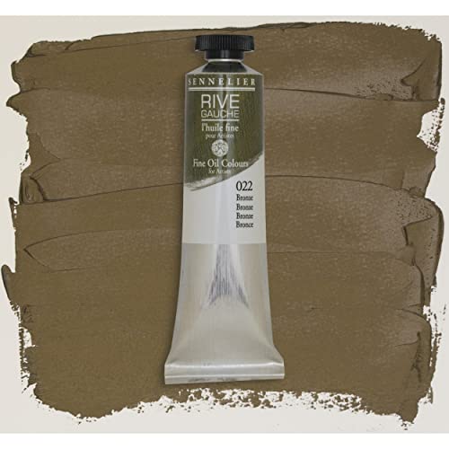 Image of Sennelier Rive Gauche Artist Oil Color 40 ml Bronze |Ideal for primed canvas, paper or panels with brushes, painting knives,Linseed Oil,solvents and texture mediums.