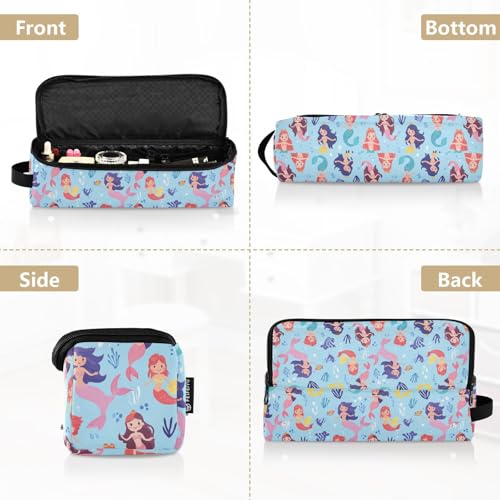 Bolsa de viaje resistente al calor Mermaid Marble Hair Tools para planchas, rizadores y accesorios de cuidado capilar, organizador portátil miniatura 5