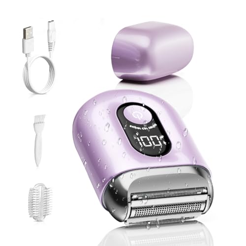 Cordless Wet Dry Face Razor for Body Pubic Leg