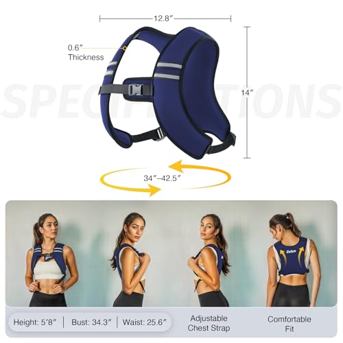 Image of ZELUS Weighted Vest, Washable Z-Fit Soft Iron Weighted Vest for Women and Men, 5 /10 /15 lb Weight Vest with Reflective Strips & Adjustable Straps, Ultra Thin Weight Vest for Gym Strength Training
