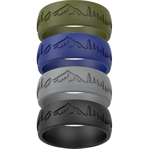 ThunderFit Silicone Wedding Rings for Men Cover