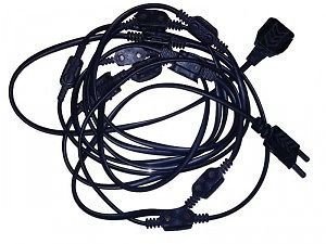 VRCT 13+1 Female Sockets Jointer Wire for LED/Rice Lights, Set of 4 (Colour May Vary) 3