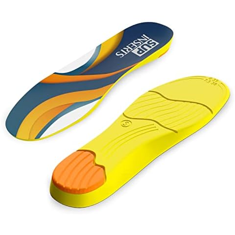 Gel Insoles for Women,Insoles for Work Boots Men Memory Foam Insoles,Sports Insoles for Trainer with Arch Support Walking Insoles for Boots,Trainers Comfort Insoles for Men,S Cover