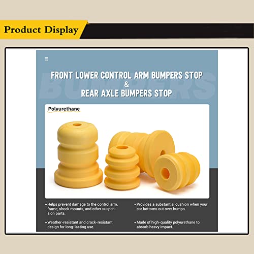 Cheriezing 4 Pcs Lower Suspension Control Arm Bumper Front & Rear For Cadillac Chevy Gmc Truck Replaces 905-208 15153958 15039397 #TOP5