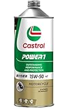 Castrol(カストロール) エンジンオイル POWER1 4T 15W-50 MA2 1L 二輪車4サイクルエンジン用 部分合成油