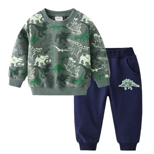 Volunboy Toddler Boys Clothes Sets Little Boy Clothing Long Sleeve Pullover Jogger Pants Kids 2 Pieces Outfits