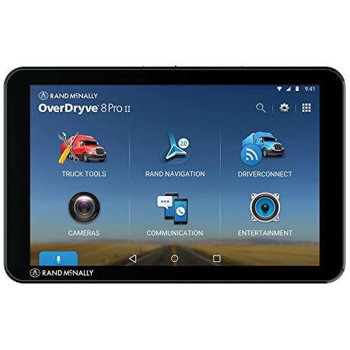 Rand McNally OverDryve 7 Pro Gen 2, 7-inch GPS Truck Tablet, Easy-to-Read Display, Dash Cam, Custom Routing, and Satellite Radio (OD7PROII) (Renewed)