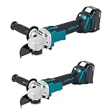Fliesenvibrationswerkzeug, Power Tools Wiederaufladbare Maschine Maschine Winkel Grinder Und Schneiden Winkel Grinder Elektrische Werkzeu for Batterie Werkzeug zum Fliesennivellieren(2 machine 2 batte