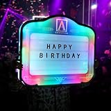 Premium Bottle Presenter for Night Clubs, VIP Bottle Service Signs, Eye-Catching Bottle Service Lights, Stylish Club Signs, Numbers for Home Decor, Birthday Celebrations and Letters(23.5