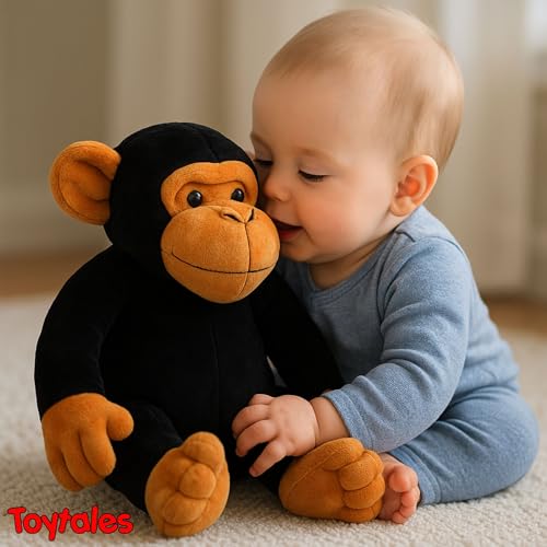 Image of TOYTALES Kong Monkey Plush Toy Super Soft & Huggable Stuffed Animal for Kids | Cute Monkey Cuddly Toy for Boys & Girls (30cm)