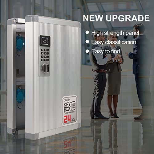 Glosen Key Organizer Lock Box, Key Box Wall Mount With Code Lock And Key Tag For House Keys Outdoor Key Cabinet #TOP4