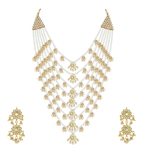 Peora Traditional Multi Layered Necklace & Jewelry Set Gift For Women - Image 6