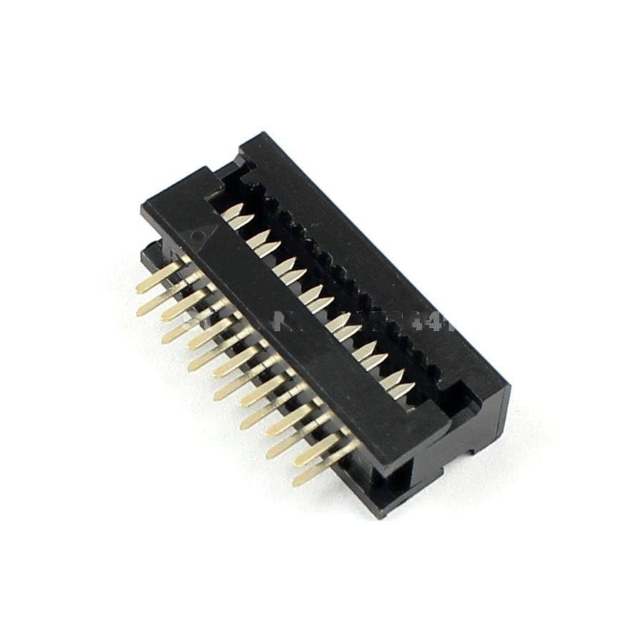 Generic 10 Pcs 2.54mm Pitch 2x7 Pin 14 Pin Male Header IDC Ribbon Cable Transition Connector