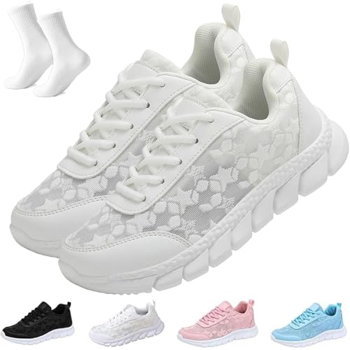 Women's Luxurious Orthopedic Sneakers, Arch Support, Non-Slip Comfortable Orthopedic Walking Shoe, Hollow Breathable