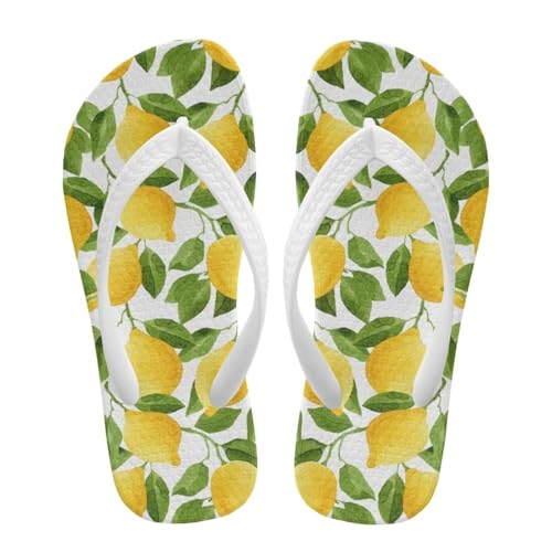 Uacyareni Chanclas para niños, diseño de verano, para niñas, niños, 27-34, Limón y verduras, 29 EU