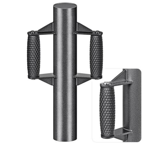 Insaga Enhance Fence Post Driver with Anti-Slip Handles T Post Driver, Heavy Duty Steel Post Driver Pounder Hammer for Metal Fence Posts, T Posts, U-Channels (2.7''DIA-17''L-9LB)