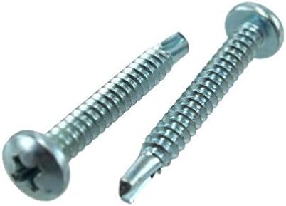 # 12 X 2 Zinc Plated Pan Head Phillips Drill & Tap Screws (Box of 100)