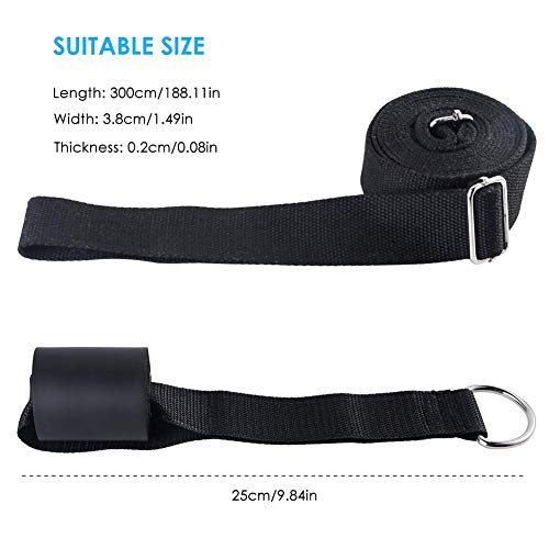 Leg Stretch Strap, Adjustable Leg Stretcher Band w/Door Anchor, Improve Leg Stretching Door Flexibility Trainer - Image 2