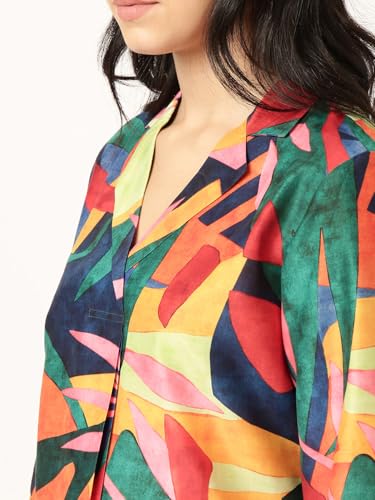 Image of STORIES OF BANNO'S SWAGGER | Woman Tropical Printed Co-ord Set | Pajama Set | Coord Set for Women