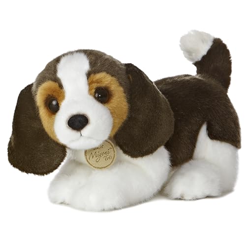 Pelúcia Cachorro Beagle da Série Miyoni Aurora 15cms Altura x 25cms Comprimento